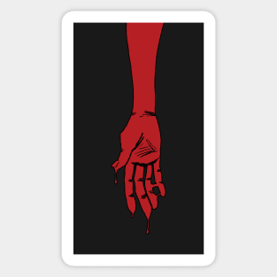 RED RIGHT HAND Sticker